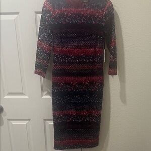 Kensie Multicolor Long Sleeve Lace cocktail Dress